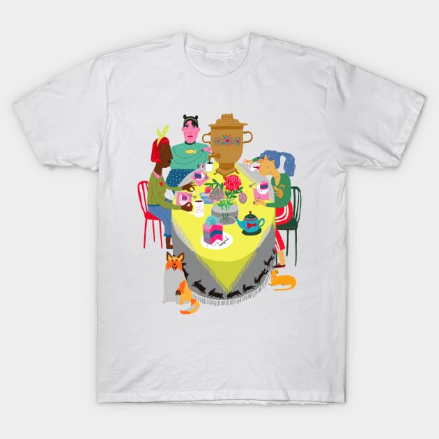 Tea Party T-Shirt by ezrawsmith